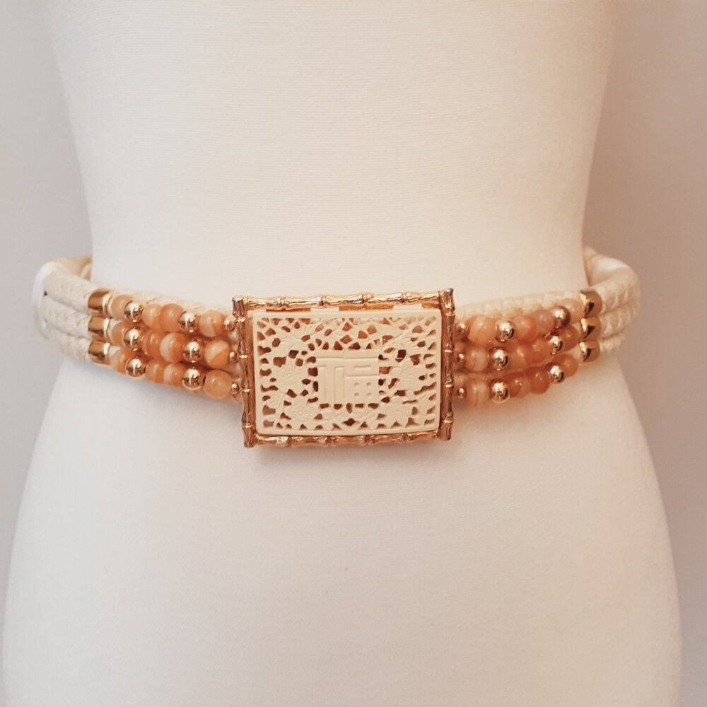 Carolyn Tanner Designs Vintage Beaded Belt